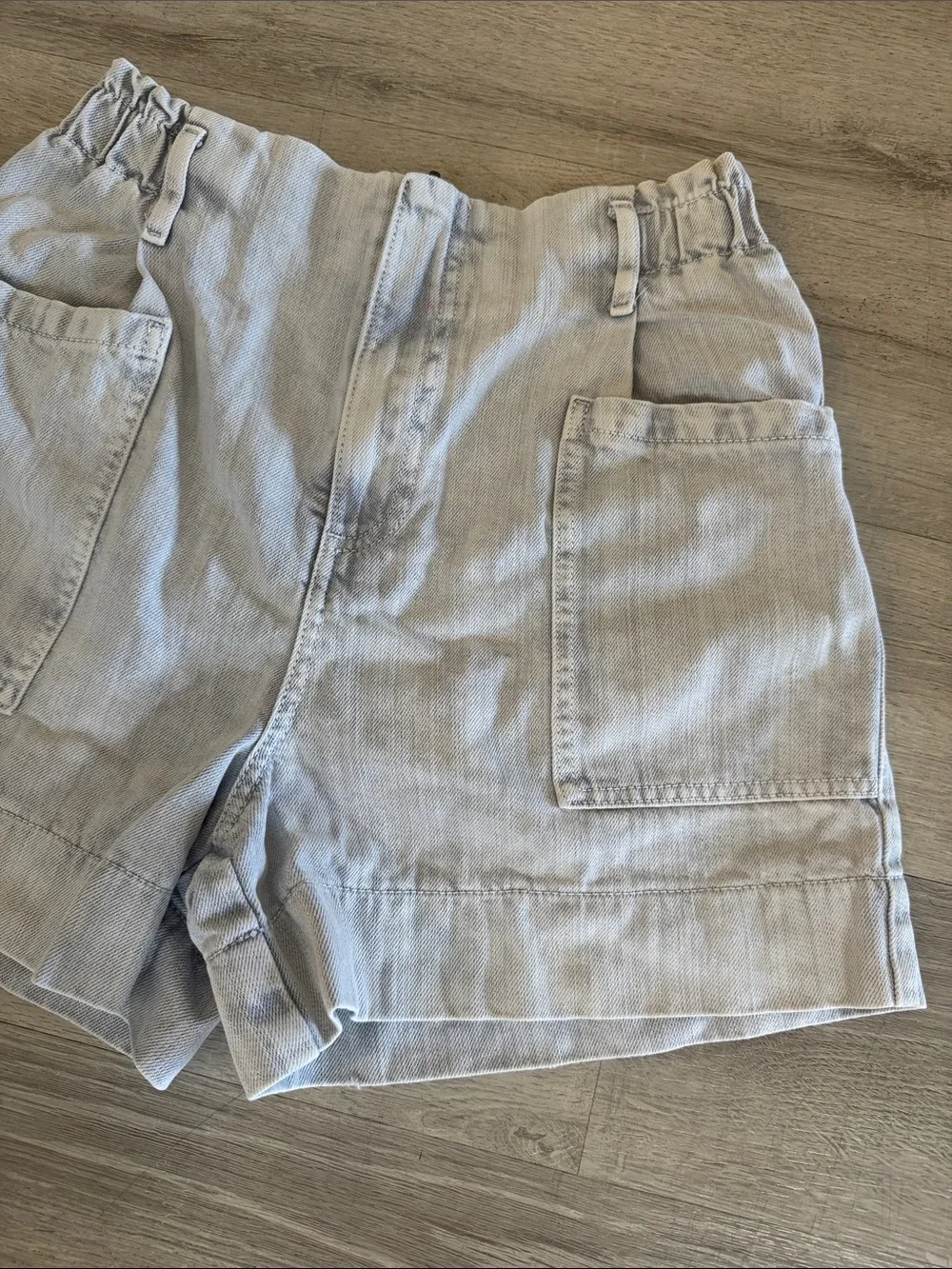 Anthropologie Pilcro Ultra High Rise Acid Wash Denim Shorts 26 Slim Boyfriend - Picture 3 of 12